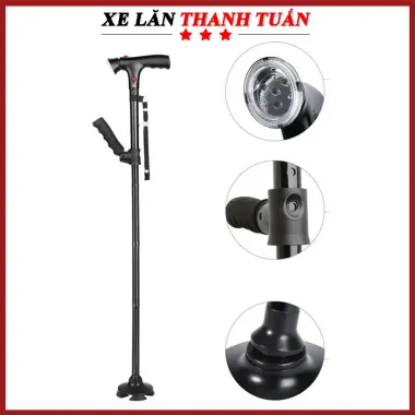 Gậy 1 Chân Cho Người Già Tay Vịn - Cán Dài Chống Trượt Giá Tốt 135k 5