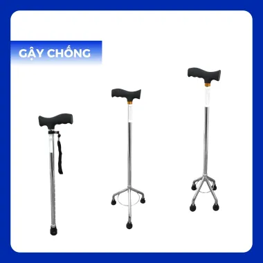 Gậy Chống Cho Người Già - 3 4 Chân - Tăng Giảm Chiều Cao - GIÁ CỰC SỐC 150K 6