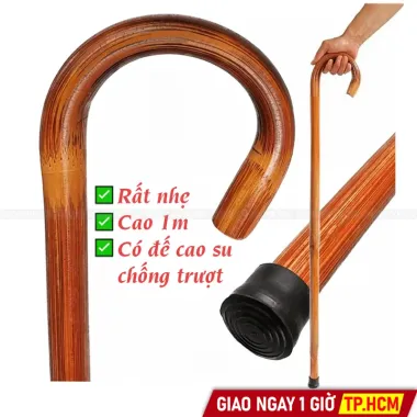Gậy Mây Cho Người Già - Gậy Batoong Chống Rẻ 150k Thay 192k! 5