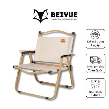 Ghế Gấp Gọn BEIYUE Vải Đen - Ghế Cafe, Du Lịch, Dã Ngoại - Giá 160k - Nhập Khẩu Chính Hãng
