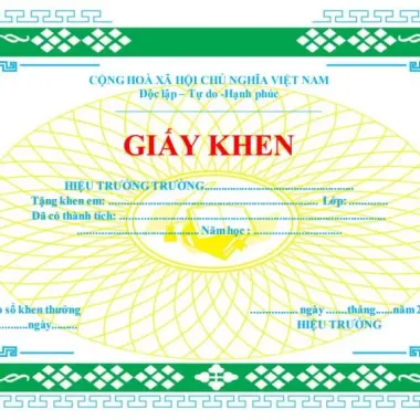Giấy khen tùy chỉnh TH-THCS-THPT giá rẻ chỉ 60k - Thiết kế riêng đẹp mắt 4