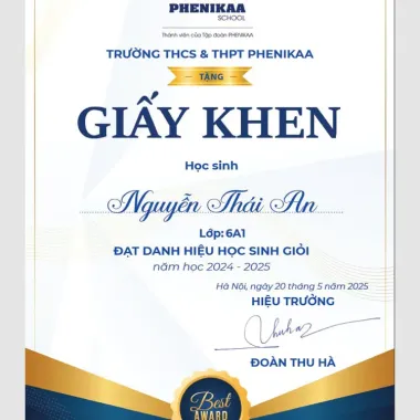 Giấy khen tùy chỉnh TH-THCS-THPT giá rẻ chỉ 60k - Thiết kế riêng đẹp mắt 5