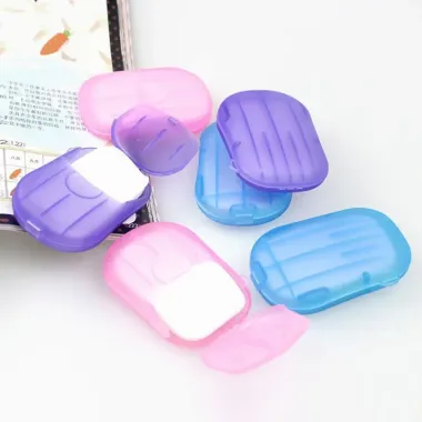 Giấy Xà Phòng Du Lịch Dùng Một Lần - Rửa Tay Sạch Ngoài Trời Chỉ 100650đ
