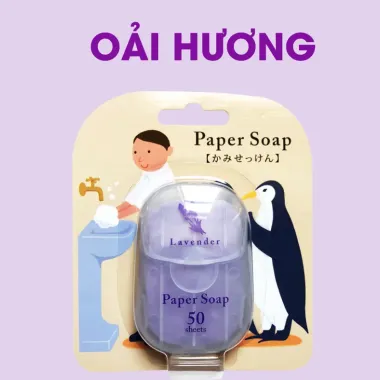Giấy Xà Phòng Rửa Tay Du Lịch Kháng Khuẩn Dưỡng Da Tiện Lợi Giá 37730đ