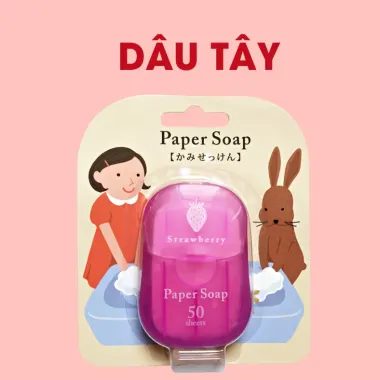 Giấy Xà Phòng Rửa Tay Du Lịch Kháng Khuẩn Dưỡng Da Tiện Lợi Giá 37730đ