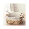 Giỏ Mây Đựng Mỹ Phẩm, Picnic - Lót Vải Hình Bầu Dục CÓ QUAI Decor Vintage Giá Tốt 112k 3