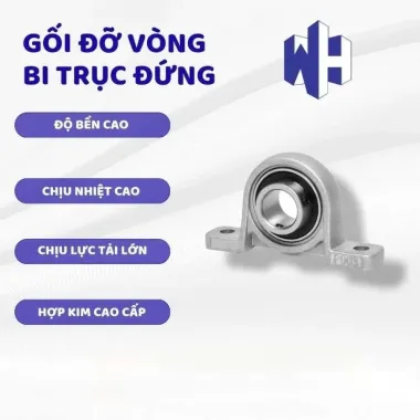 Gối đỡ vòng bi trục đứng KP08, KP000, KP001, KP002, KP003, KP004, KP005, KP006, KP007, K008 1
