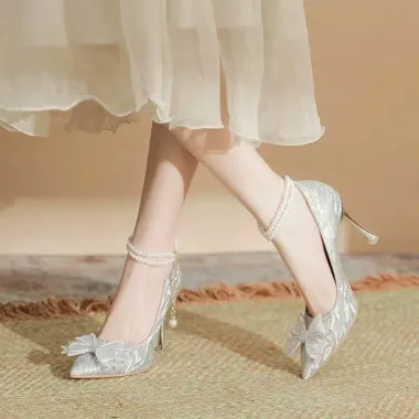 Guốc Quai Nơ Xinh Dây Mảnh 7 Phân Size 35-43 G22 VIETLAVANI Giảm Giá 156000 VND