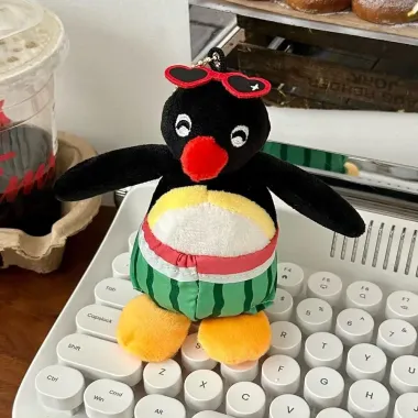 Hàng sẵn có Chim cánh cụt Pingu Sang trọng Cốc nước sáng tạo Ngoài trời di động Túi xô thủy tinh Túi chéo Quà tặng 5