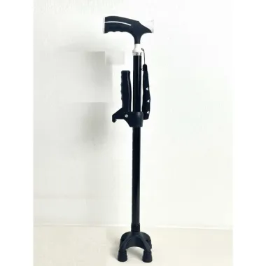 (HÀNG XỊN) Gậy chống trượt có ghế ngồi cho người già, Gậy gấp gọn cho người già - Gậy chống 3 chân inox có ghế ngồi hoạt