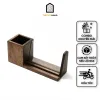 Hộp Bút Gỗ Óc Chó Mica - Sang Trọng Bền Đẹp Văn Phòng Quà Tặng Giảm Giá 1