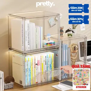 Hộp Đựng Sách Để Bàn Trong Suốt Cỡ Lớn Có Nắp Chống Bụi Tiện Lợi Giá 96900Đ Hộp Đựng Sách Để Bàn Trong Suốt Cỡ Lớn Có Nắp Chống Bụi Tiện Lợi Giá 96900Đ