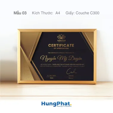 IN Giấy khen Spa, Nail, Da Giảm Giá! Thiết Kế Theo Yêu Cầu, Lấy Ngay 29000đ 3