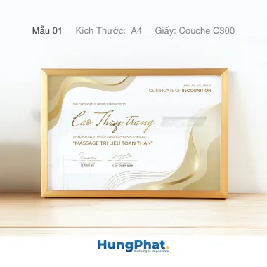 IN Giấy khen Spa, Nail, Da Giảm Giá! Thiết Kế Theo Yêu Cầu, Lấy Ngay 29000đ 6