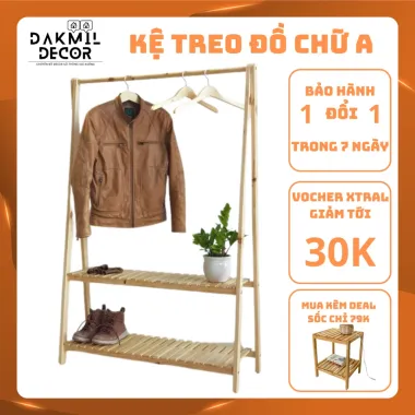 Kệ Treo Quần Áo Gỗ Thông 2 Tầng Chữ A - 1m5 Giá Rẻ 170k Không Nối 1 Kệ Treo Quần Áo Gỗ Thông 2 Tầng Chữ A - 1m5 Giá Rẻ 170k Không Nối 1