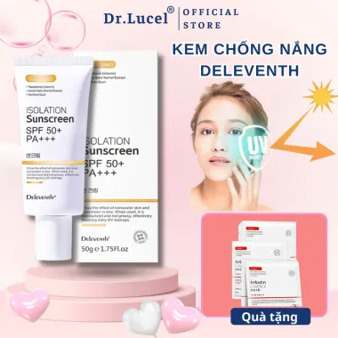 Kem chống nắng Deleventh SPF 50+ PA+++ nâng tone thoáng khí cho mọi loại da - Giảm giá còn 135k 1