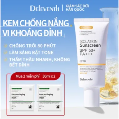 Kem chống nắng Deleventh SPF 50+ PA+++ nâng tone thoáng khí cho mọi loại da - Giảm giá còn 135k 4