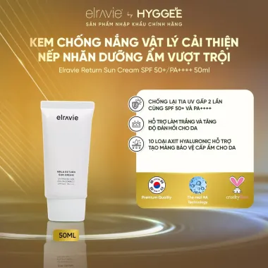 Kem Chống Nắng Elravie Mela Return Sun Cream - Nâng Tone Dưỡng Sáng Da, SPF50+, Giá Sale 616k 4