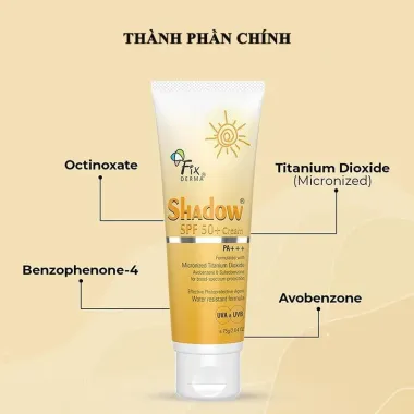 Kem Chống Nắng Fixderma Shadow SPF 50+ Tối Ưu Cho Da Khô & Nhạy Cảm - Dưỡng Ẩm Siêu Tốt 335k 1