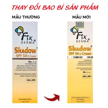 Kem Chống Nắng Fixderma Shadow SPF 50+ Tối Ưu Cho Da Khô & Nhạy Cảm - Dưỡng Ẩm Siêu Tốt 335k 3