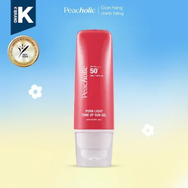 Kem chống nắng Hàn Quốc Peacholic nâng tone Fresh Calming Sun Gel SPF50 giá rẻ 395k