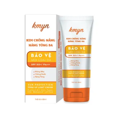 Kem Chống Nắng Nâng Tông Da KMYN 80ML - Bảo Vệ Mọi Loại Da, Giá 149k, Dùng Làm Kem Lót 3 Kem Chống Nắng Nâng Tông Da KMYN 80ML - Bảo Vệ Mọi Loại Da, Giá 149k, Dùng Làm Kem Lót 3