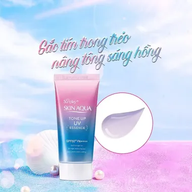 Kem chống nắng Skin Aqua hồng giảm giá - Dành cho da nhạy cảm, khô chỉ 129k