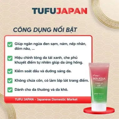 Kem chống nắng Skin Aqua hồng giảm giá - Dành cho da nhạy cảm, khô chỉ 129k