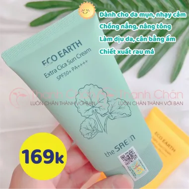 Kem Chống Nắng The Saem Eco Earth Sun Cream Ngăn Tia UVA UVB 50g Giá Rẻ 139k 5