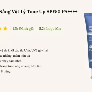 Kem chống nắng trẻ em SPF31+++ không cay mắt, không cồn, giá 110k - Dưỡng ẩm mịn da cho bé yêu