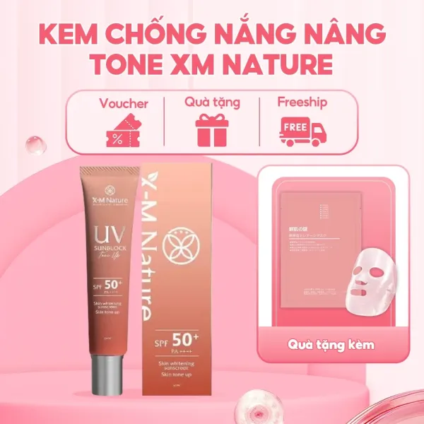 Hình ảnh sản phẩm Kem Chống Nắng XM Nature Nâng Tone Trắng Sáng SPF50+ Giá Chỉ 250k