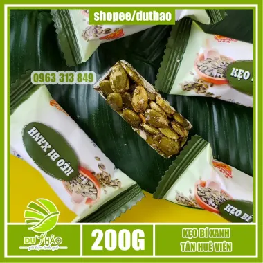 Kẹo Bí Xanh Giòn Thơm Tân Huê Viên 200g - Đặc Sản Tết Đãi Khách Giá 76.000đ 5 Kẹo Bí Xanh Giòn Thơm Tân Huê Viên 200g - Đặc Sản Tết Đãi Khách Giá 76.000đ 5