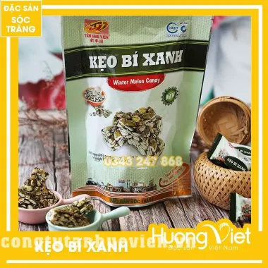Kẹo Bí Xanh Giòn Thơm Tân Huê Viên 200g - Đặc Sản Tết Đãi Khách Giá 76.000đ 6 Kẹo Bí Xanh Giòn Thơm Tân Huê Viên 200g - Đặc Sản Tết Đãi Khách Giá 76.000đ 6