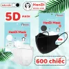 Khẩu trang 5D HanDi 3 lớp kháng khuẩn chống bụi mịn giá rẻ chỉ 179k hộp 600 chiếc