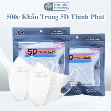 Khẩu Trang 5D Thịnh Phát 3 Lớp Kháng Khuẩn Chống Tia UV - Giảm 169.000đ 4