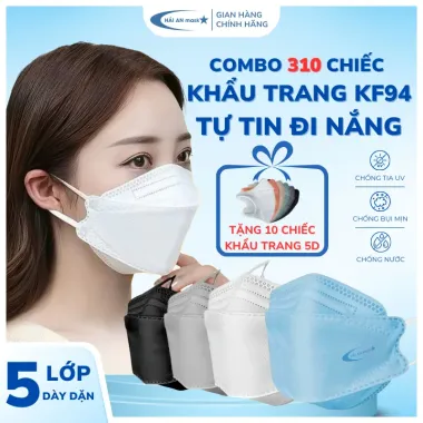 Khẩu Trang KF94 4D HẢI AN MASK Chống Bụi Mịn Tia UV Giá Rẻ 97200đ 1 Khẩu Trang KF94 4D HẢI AN MASK Chống Bụi Mịn Tia UV Giá Rẻ 97200đ 1