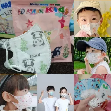 Khẩu trang y tế kháng khuẩn trẻ em An Tâm 5D MASK KID - Bảo vệ tối ưu, giá chỉ 55.000đ/set 100 cái 3