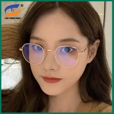 Kính Đổi Màu Nữ Chống Tia UV SANTONY Gọng Kim Loại Oval Thiên 38% Off 5
