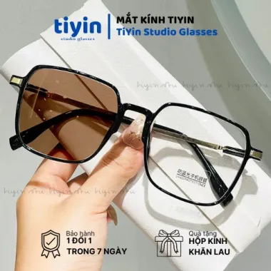 Kính Đổi Màu UV400 Thời Trang Gọng Vuông 115.500Đ - Chống Tia Cực Tím, Giá Siêu Mua Sắm 1