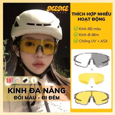 Kính Râm Cận Thị Chống Chói Nam Nữ - Kính Kẹp Xe Đạp Ban Đêm Lái Xe An Toàn 1