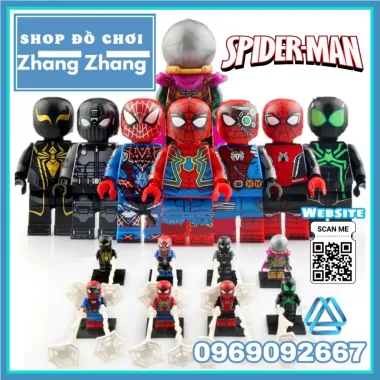 KT1027 Người Nhện Khối Minifigure Đồ Chơi Hạt Nhỏ Tương Thích Với Lego 0926 3