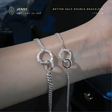 Lắc Tay Đôi Bạc S925 Couple - BH Trọn Đời, Giá 560k Thay 705k!