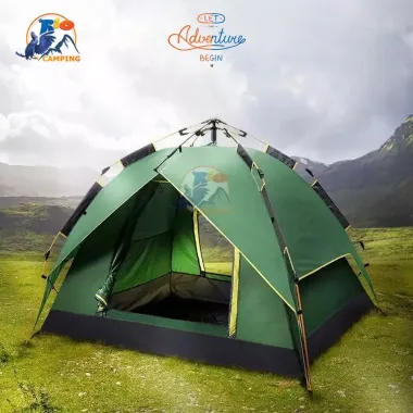Lều Cắm Trại Tự Động 2 Lớp Chống Nước Cho 4-6 Người Giá Rẻ 749k 1 Lều Cắm Trại Tự Động 2 Lớp Chống Nước Cho 4-6 Người Giá Rẻ 749k 1