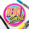 LUCKY Bút Đánh Dấu, Phát Sáng Trong Bóng Tối DIY Graffiti Dạ Quang Bút, Tranh Tay Nhiều Màu Sắc Bút Ma Thuật Đầu Kép Bút Highlighter Sinh Viên