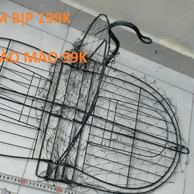 "Lụp xếp gọn bẫy chim lớn - Mẹt 2 mặt bẫy bìm bịp giá rẻ 171k" 1