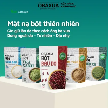Mặt Nạ Bột Thiên Nhiên OBAXUA Giá Rẻ - Chăm Da Dịu Nhẹ Theo Cách Ông Bà Xưa 15k