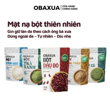 Mặt Nạ Bột Thiên Nhiên OBAXUA Giá Rẻ - Chăm Da Dịu Nhẹ Theo Cách Ông Bà Xưa 15k 6 Mặt Nạ Bột Thiên Nhiên OBAXUA Giá Rẻ - Chăm Da Dịu Nhẹ Theo Cách Ông Bà Xưa 15k 6