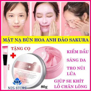 Mặt Nạ Bùn Non LAIKOU Sakura - Làm Trắng, Loại Bỏ Mụn, Dưỡng Ẩm Chỉ 29.000Đ 6