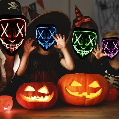 Mặt Nạ Diệt Quỷ Ubauta LED Phát Sáng Cosplay Halloween Giá Rẻ 353803VNĐ