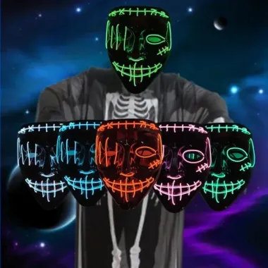 Mặt Nạ Kinh Dị Halloween LED Dạ Quang Giá Rẻ - Venom Nhân Vật Sáng Tạo 5